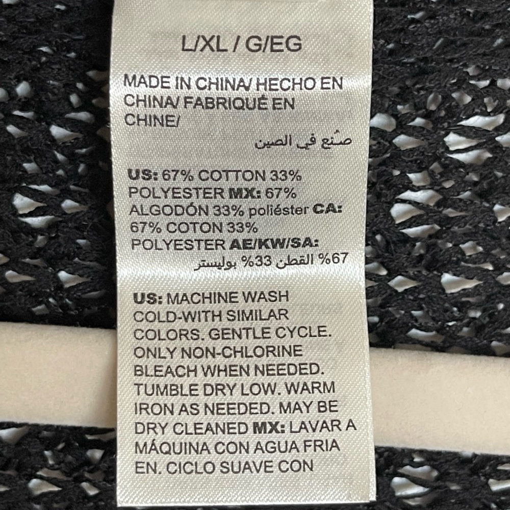 Chicos black loose knit wrap sweater - Picture 8 of 10
